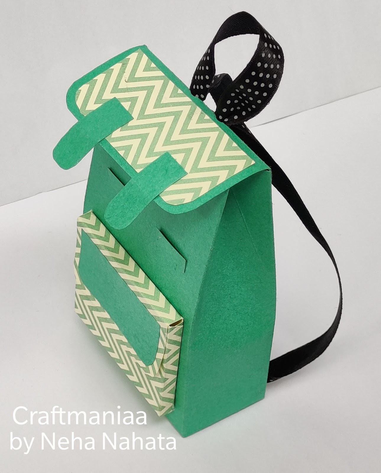 Mini backpack gift bag