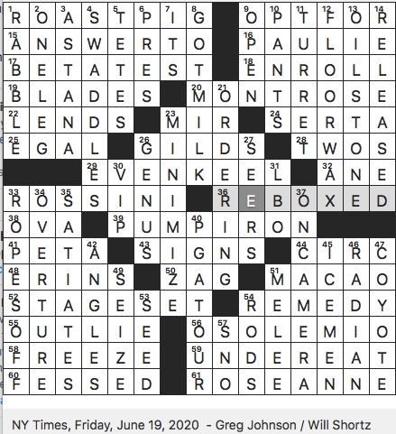 Crossword Crossword