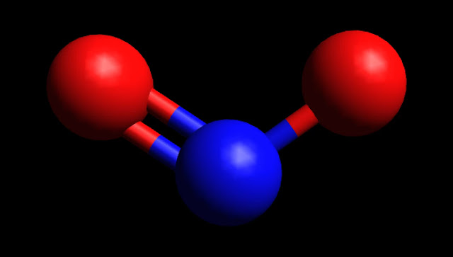 NO2 Ball and Stick Diagram