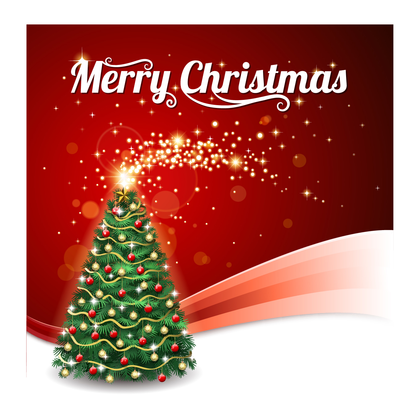 Christmas Posters New Years Christmas Tree Background Vector Vectorkh