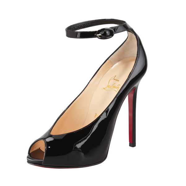 new website for your fashion: Christian Louboutin Black Rampoldi Ankle ...