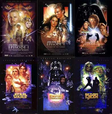 star wars movie collection list
