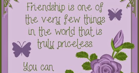 Julia's Creations: You can't buy friendship