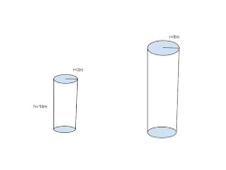 volume cylinders similar cylinder examples math problems larger