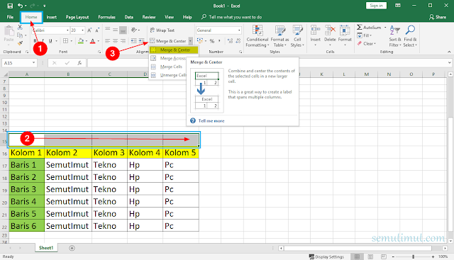 Langkah Menghilangkan Garis di Microsoft Excel