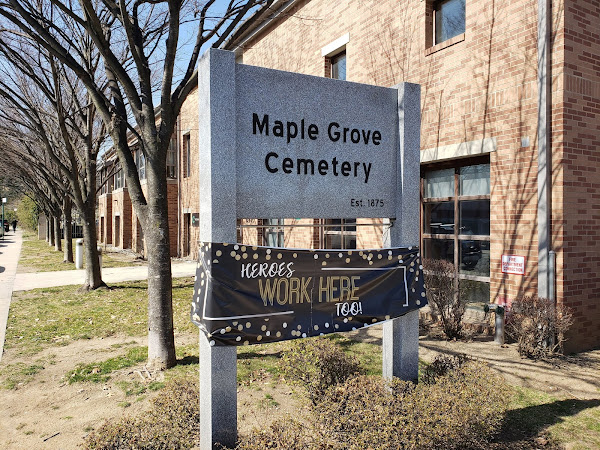 Maple Grove Cemetery Heroes Work Here