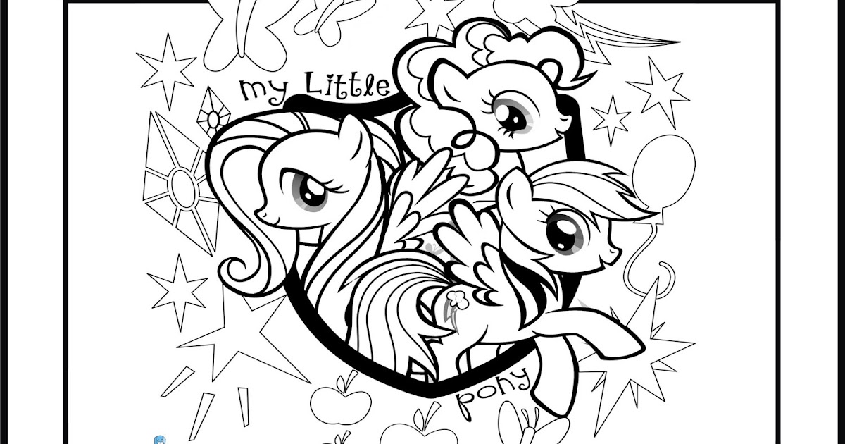 Coloring Sheet Of My Little Pony / Little In My Little Pony Coloring
