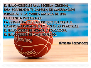 EL BALONCESTO ES CASI PERFECTO.