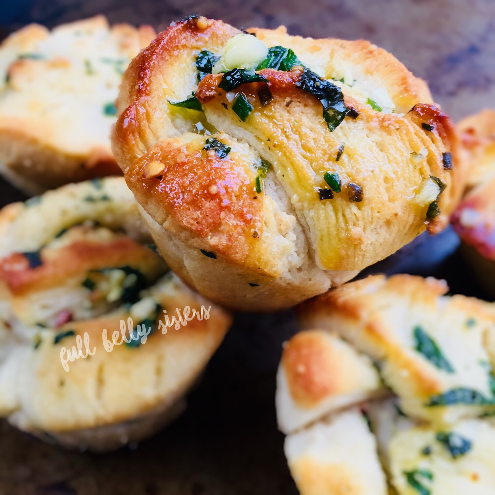 Mini Garlic Herb Monkey Bread