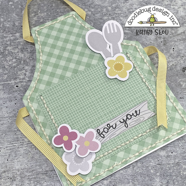 Doodlebug Design Inc Blog APRON GIFT CARD HOLDER with Kathy