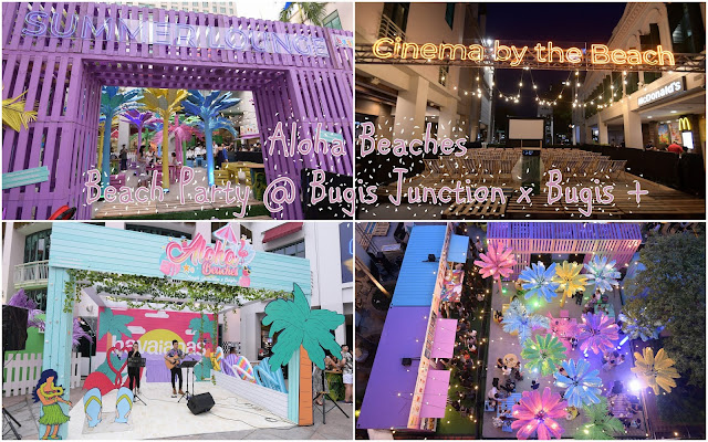 Bugis Junction X Bugis + turns into a pastel summer beach with music, food and free movies!
