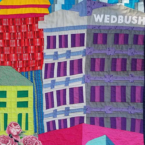 Gefilte Quilt Los Angeles II A Modern City Quilt