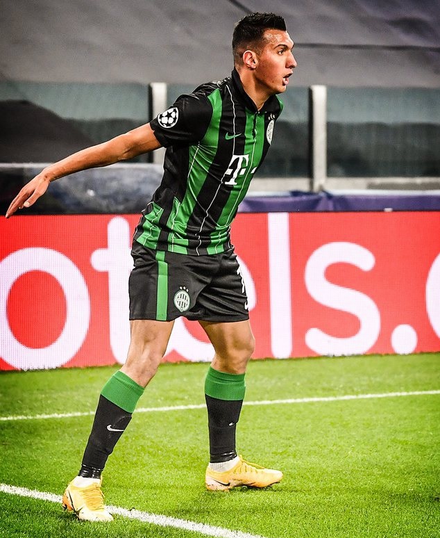 Albanian striker Myrto Uzuni scores against Juventus and celebrates