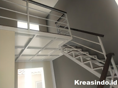 Mezzanine, Railing Balkon, Railing Stainless, Brecket Wika Solar dan Tangga Besi pesanan Bpk Sony di BSD Tangerang