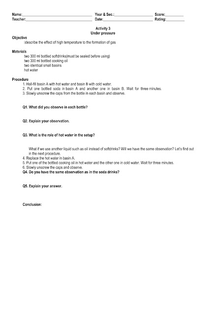 Science Concepts and Questions (K to 12): Volcanoes Activities