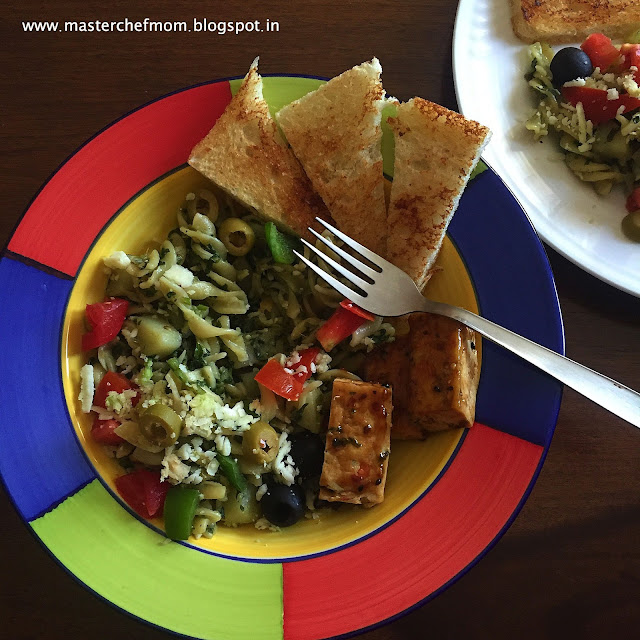 MASTERCHEFMOM Pesto Pasta Cilantro Pesto Pasta Recipe ( without