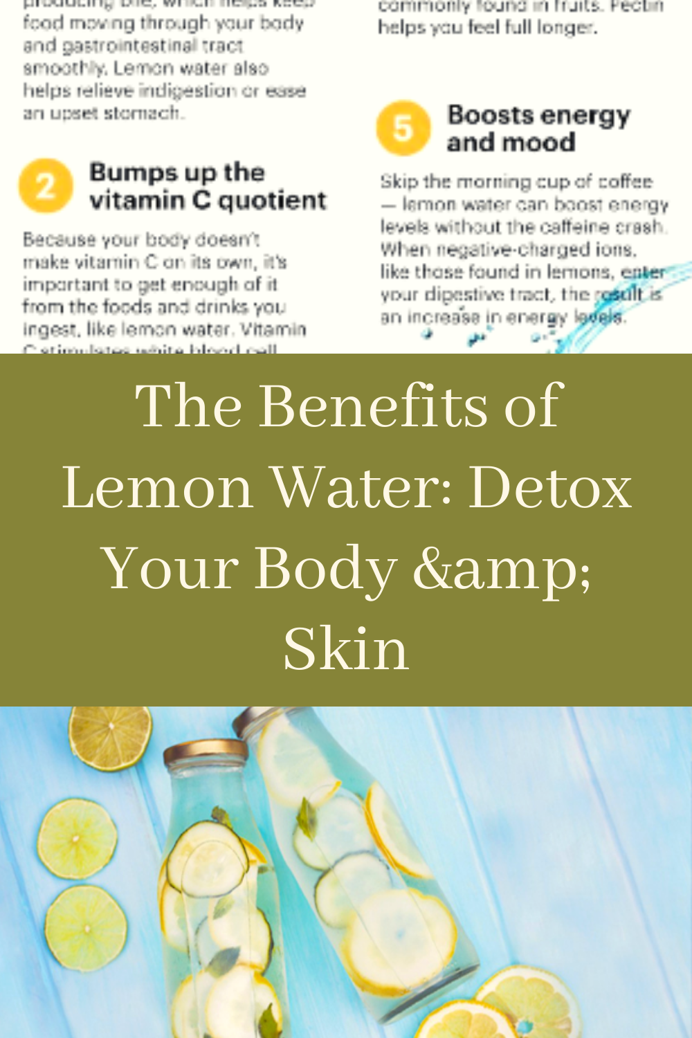 The Benefits of Lemon Water Detox Your Body & Skin