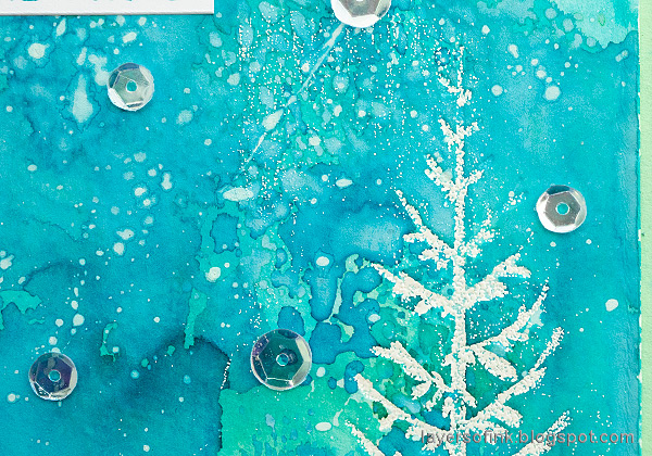 Layers of ink - Winter Pines Dry Embossing Tutorial by Anna-Karin Evaldsson.