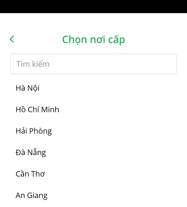 thẻ thông tin Covid