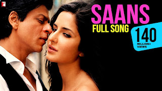 Saans Lyrics in Hindi from Jab Tak Hai Jaan, sung by Mohit Chauhan, Shreya Ghoshal