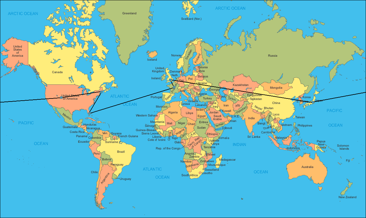 London Map In World