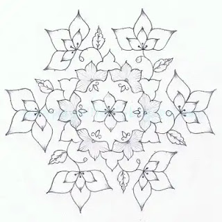 dot rangoli design for diwali 07 flower dot for diwali