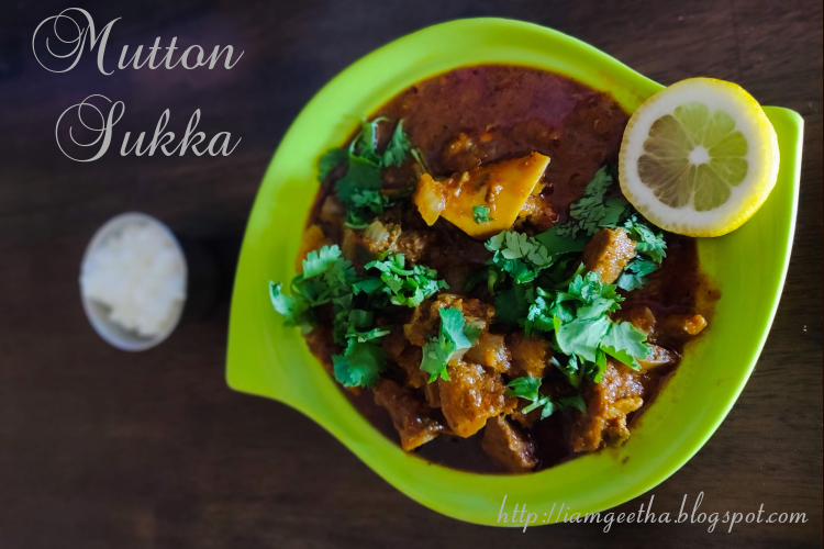 Sunday special Mutton Sukka Recipe Spicy Lamb Curry Semi gravy