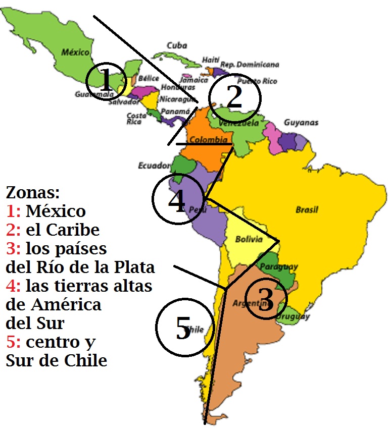 Las zonas dialectales del español en América Las zonas dialectales del español en América
