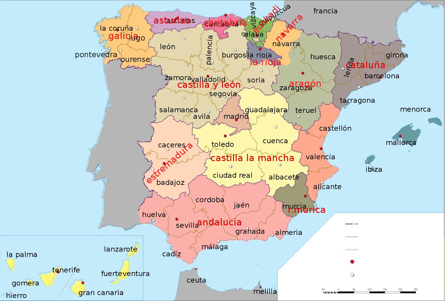 GermanTecno: Mapa De España