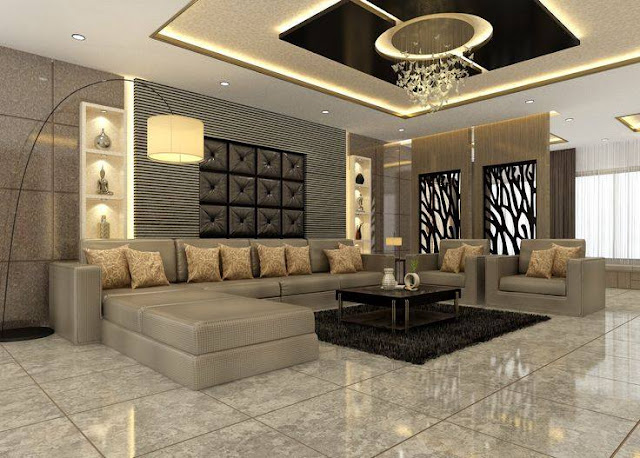 تصميم صالون مميز و فخم باللون الفضي و الذهبي 2019 تصميم صالون مميز و فخم باللون الفضي و الذهبي 2019
