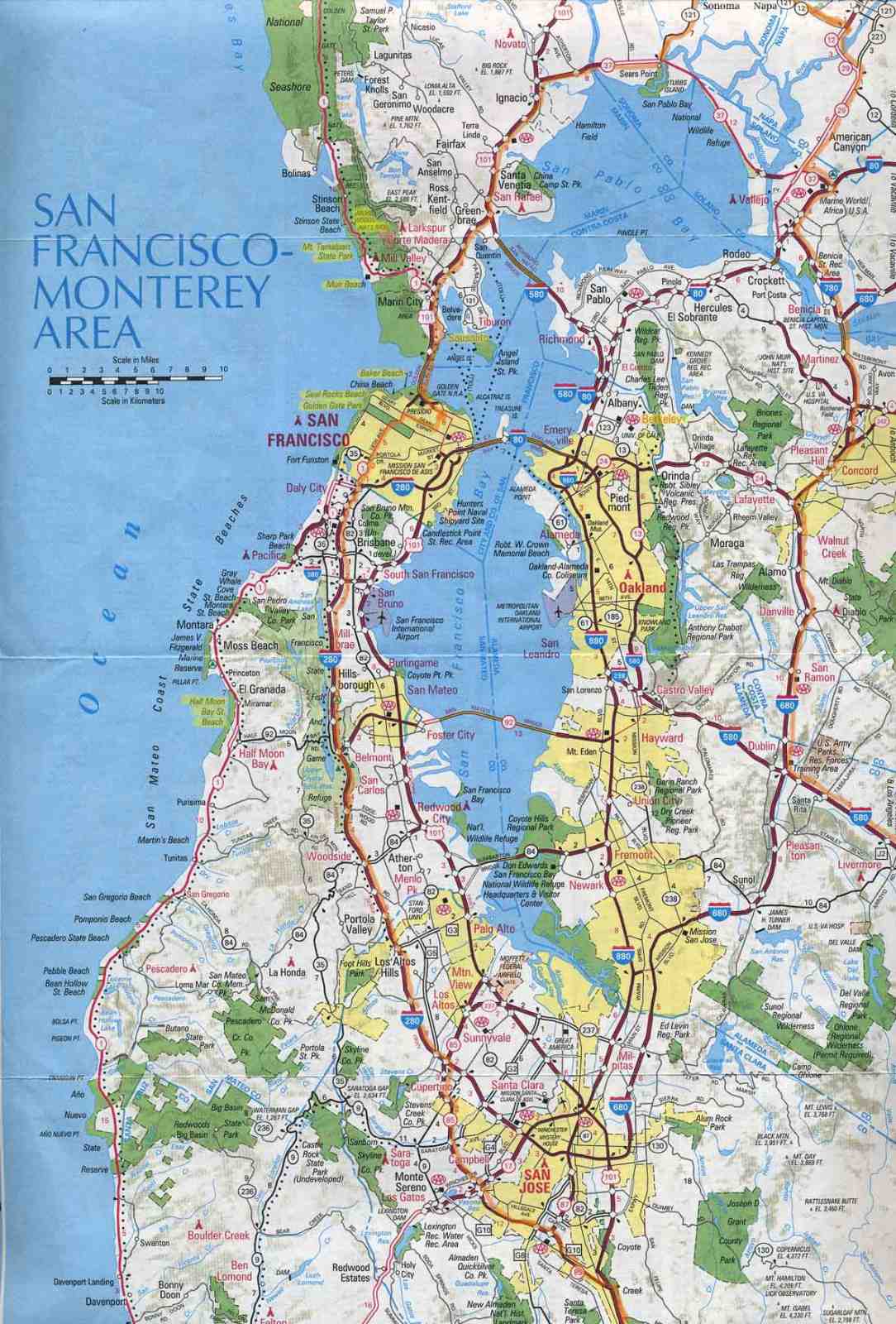 Online Maps San Francisco Neighborhood Map