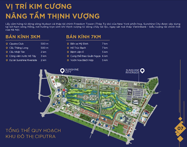 Giá bán thiết kế dự án chung cư Sunshine City khu đô thị Ciputra Hà Nội