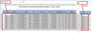 Cara menggunakan Name Box Excel