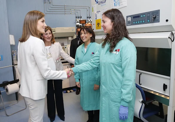 Queen Letizia of Spain visited the Research Institute of Food Science at the Autonoma University