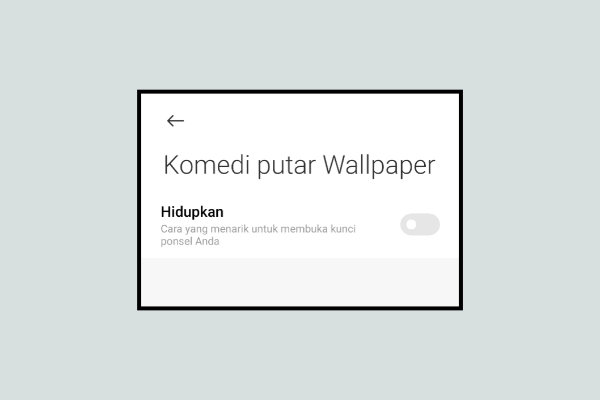 Cara Mematikan Wallpaper Bergulir Di Xiaomi Semua Tipe