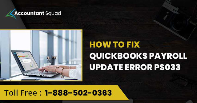 QuickBooks error PS033