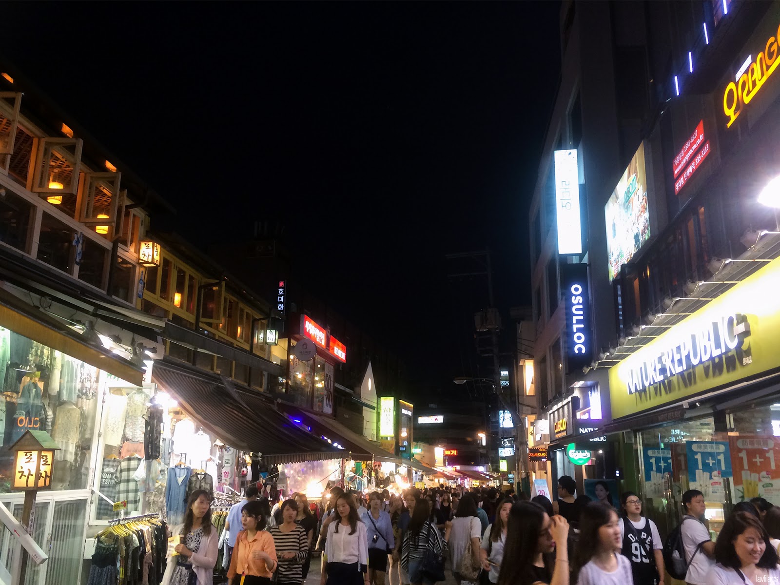 Seoul, Korea - Summer Study Abroad 2014 - Hongdae at night
