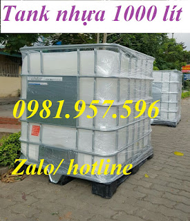 Tank nhựa 1000 lít, bồn nhựa đựng hóa chất