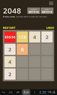 my highest achieved tile in 2048