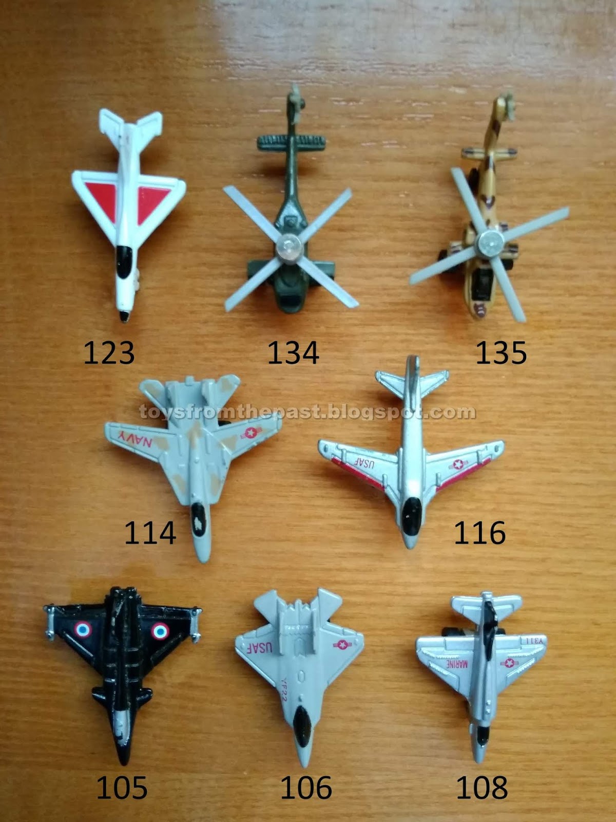 Toys from the Past 273 PANINI MILITARY JETS (DIECAST MICRO