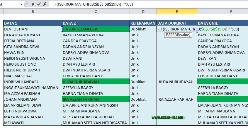 Mencegah Data Ganda Pada Vba Excel