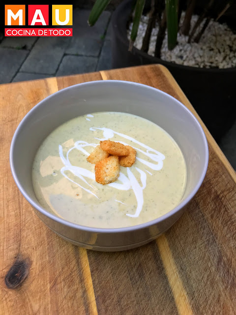 mau cocina de todo crema de brocoli con queso velveeta philadelphia queso crema receta
