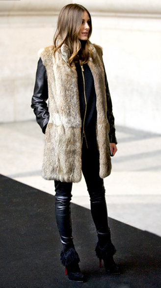 The Style Hunter Diaries: Outfit Inspiration: Leather + Fur