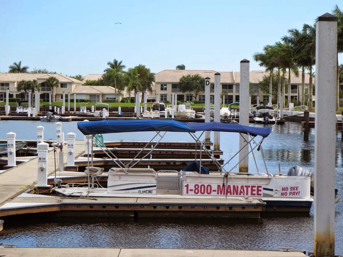 Manatee Sightseeing Eco-Adventures boat in Naples, Florida at the edge of the Everglades