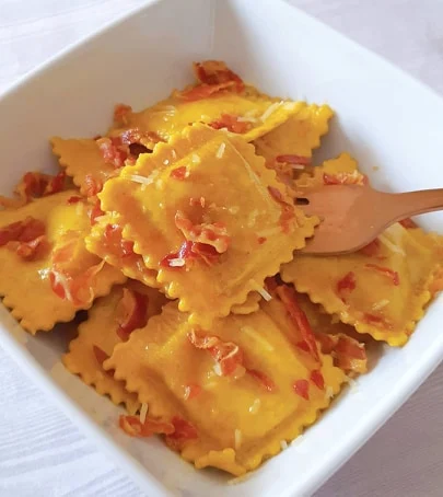 Sweet Potato Ravioli with Sage & Browned Butter