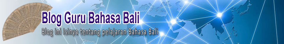 Blog Guru Bahasa Bali