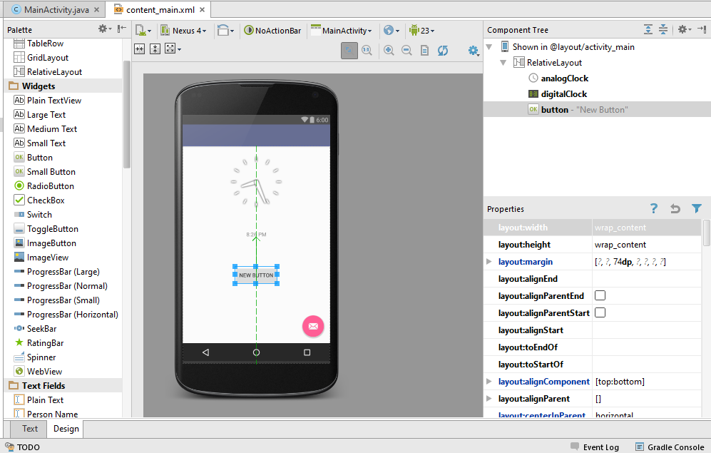 Design Analog and Digital Clock Using Android Studio