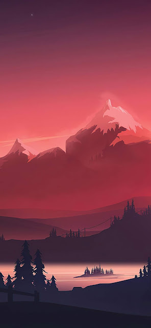 Red Sunset Minimalist wallpaper 4k Red Sunset Minimalist wallpaper 4k