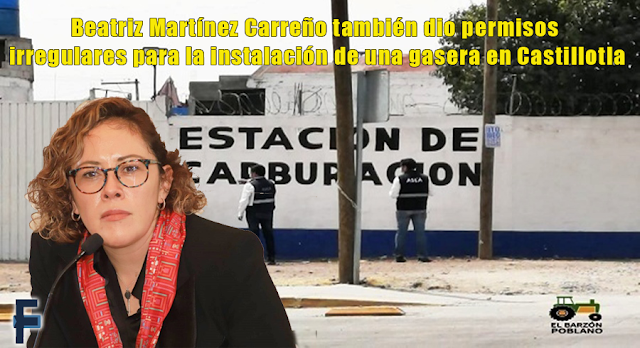 Beatriz Martínez Carreño también dio permisos irregulares para la instalación de una gasera en Castillotla