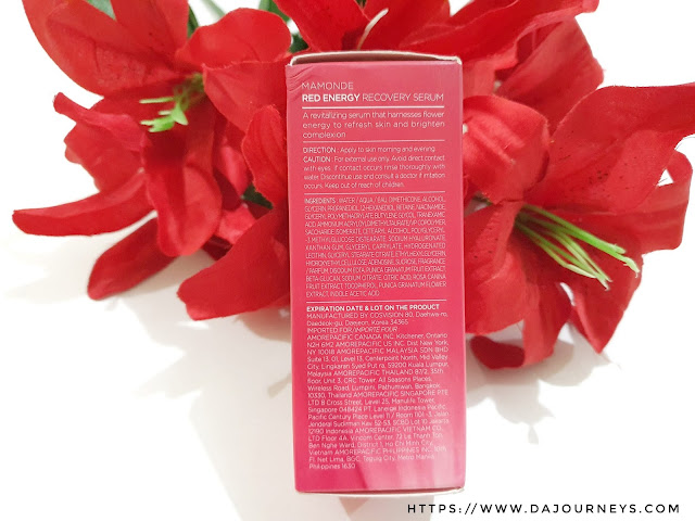 Review Mamonde Red Recovery Serum